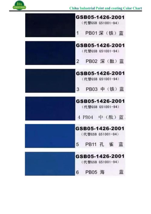 Čínska priemyselná tabuľka farieb a náterov_00