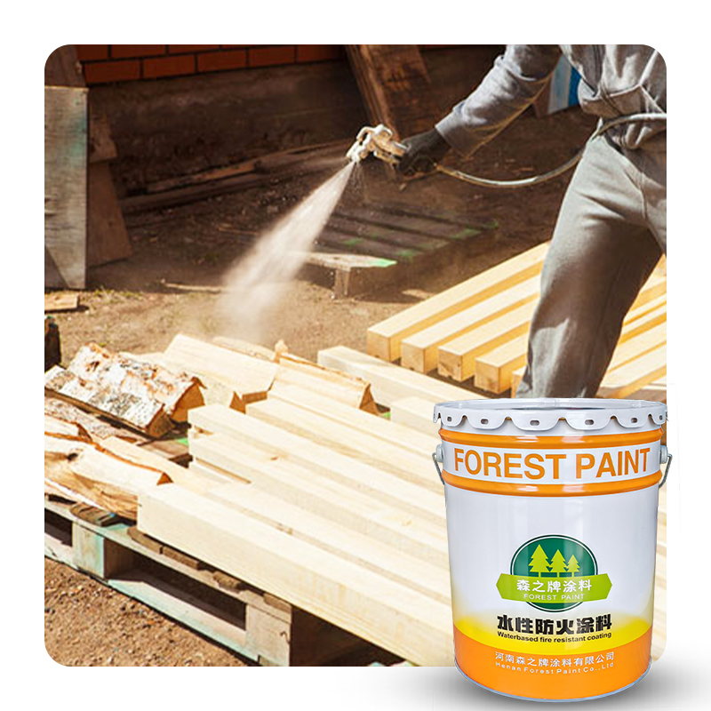 Fire resistant paint for wood clearance